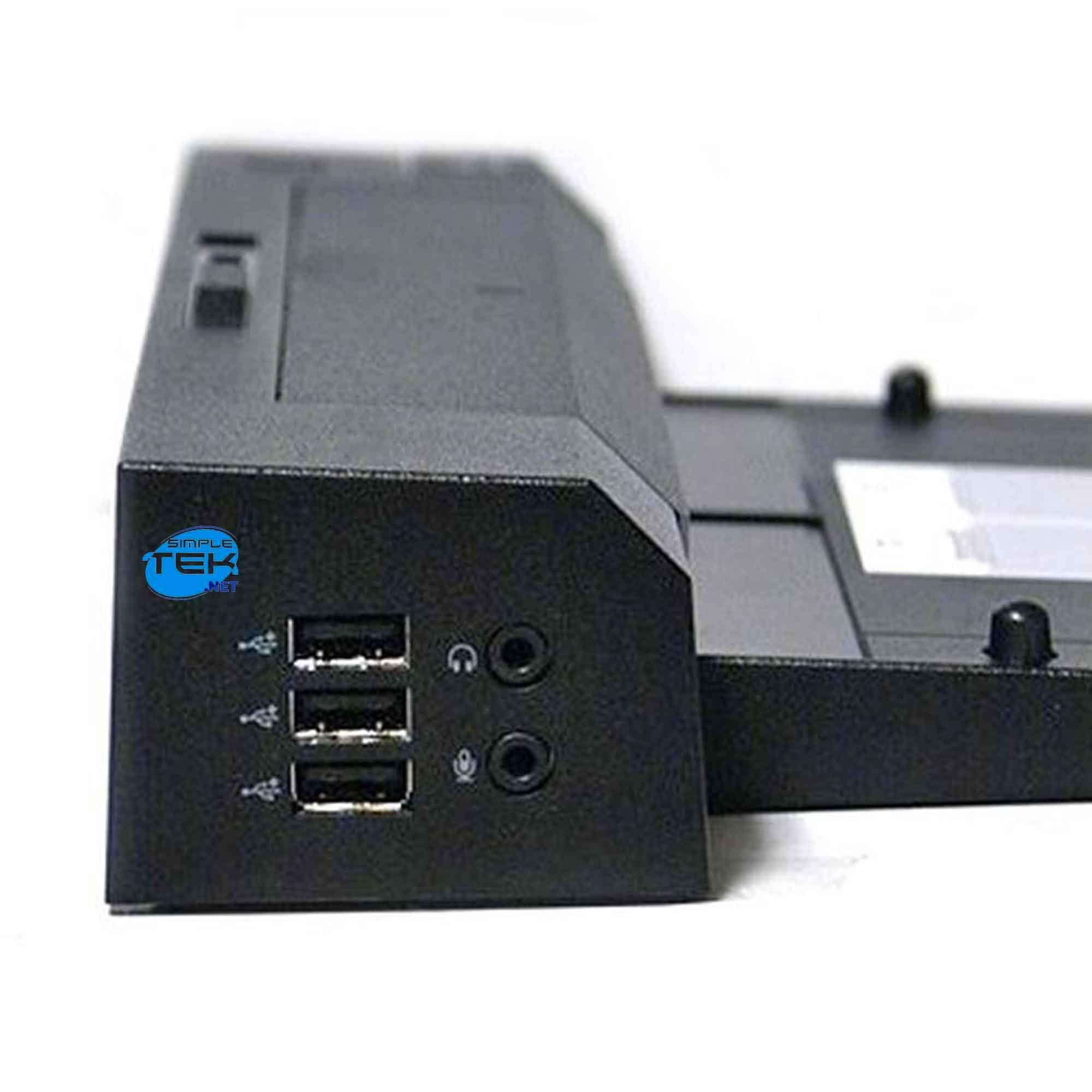 SIMPLETEK Stacja dokująca kompatybilna z Latitude E6430 ATG E6430s E6500 E6510 E6520 | VGA DVI DP USB | z zasilaczem (odnowiony)