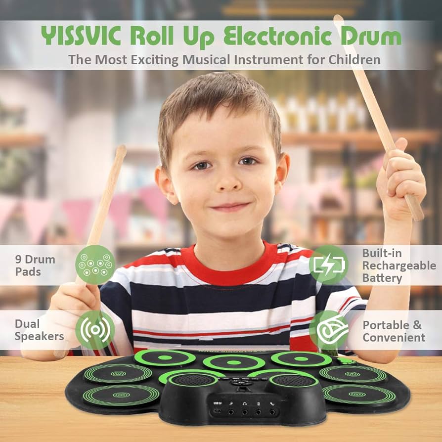 Discount Shopping The latest design style Official online store YISSVIC Portable Electronic Drum