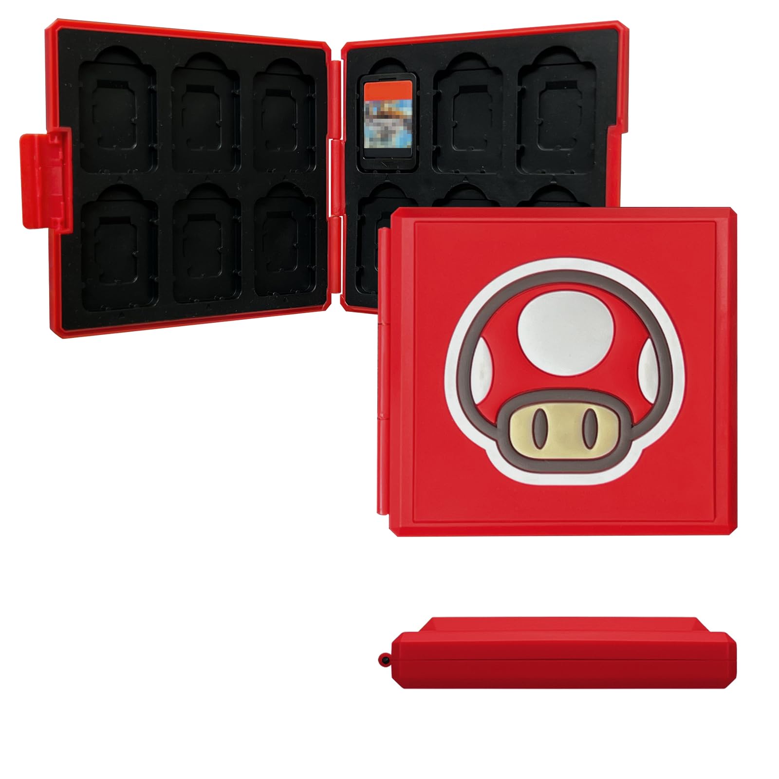 BAYINBROOK Estuche para Tarjetas de Juego Switch, Caja con 12 Ranuras, Carcasa Dura Impermeable, Organizador Portátil para Juegos y Accesorios (B05)