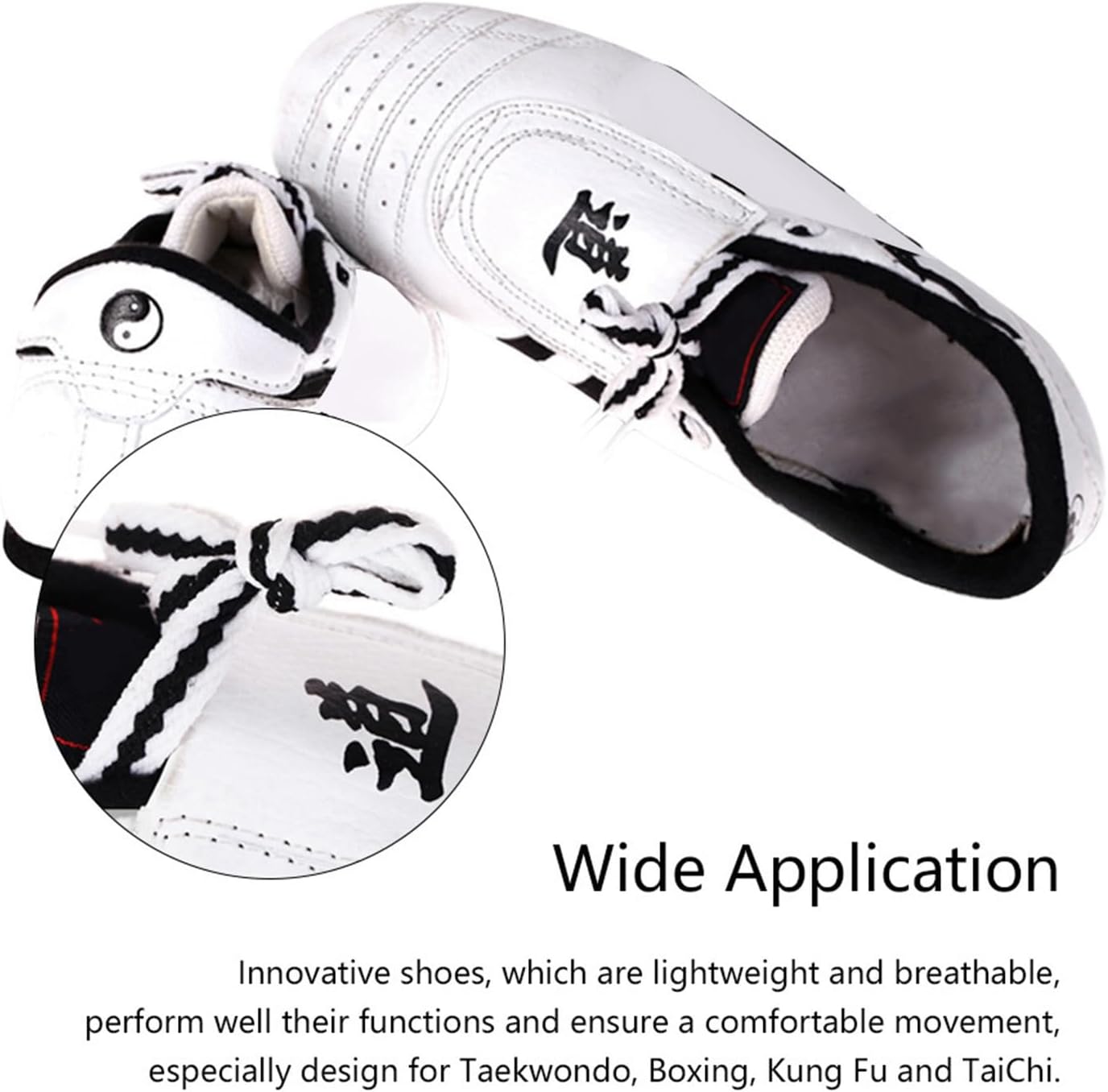 Yctze Unisex Taekwondo Shoes Sport Boxing Kung Fu Taichi Sneakers for Men, Women and Children, Ideal for Martial Arts, Kickboxing, Karate and Sparring - Image 5