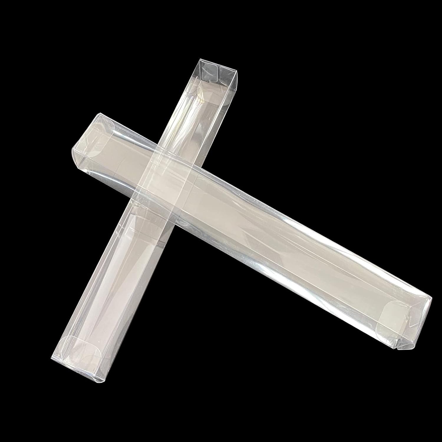 Buy Vowcarol 50 Clear Pretzel Rod Boxes, 1 x 1 x 8 Inches Pretzel Boxes