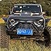 AMERICAN MODIFIED Front Replacement Grille Compatible with Jeep Wrangler JK JKU 2007-2018, Glossy Black