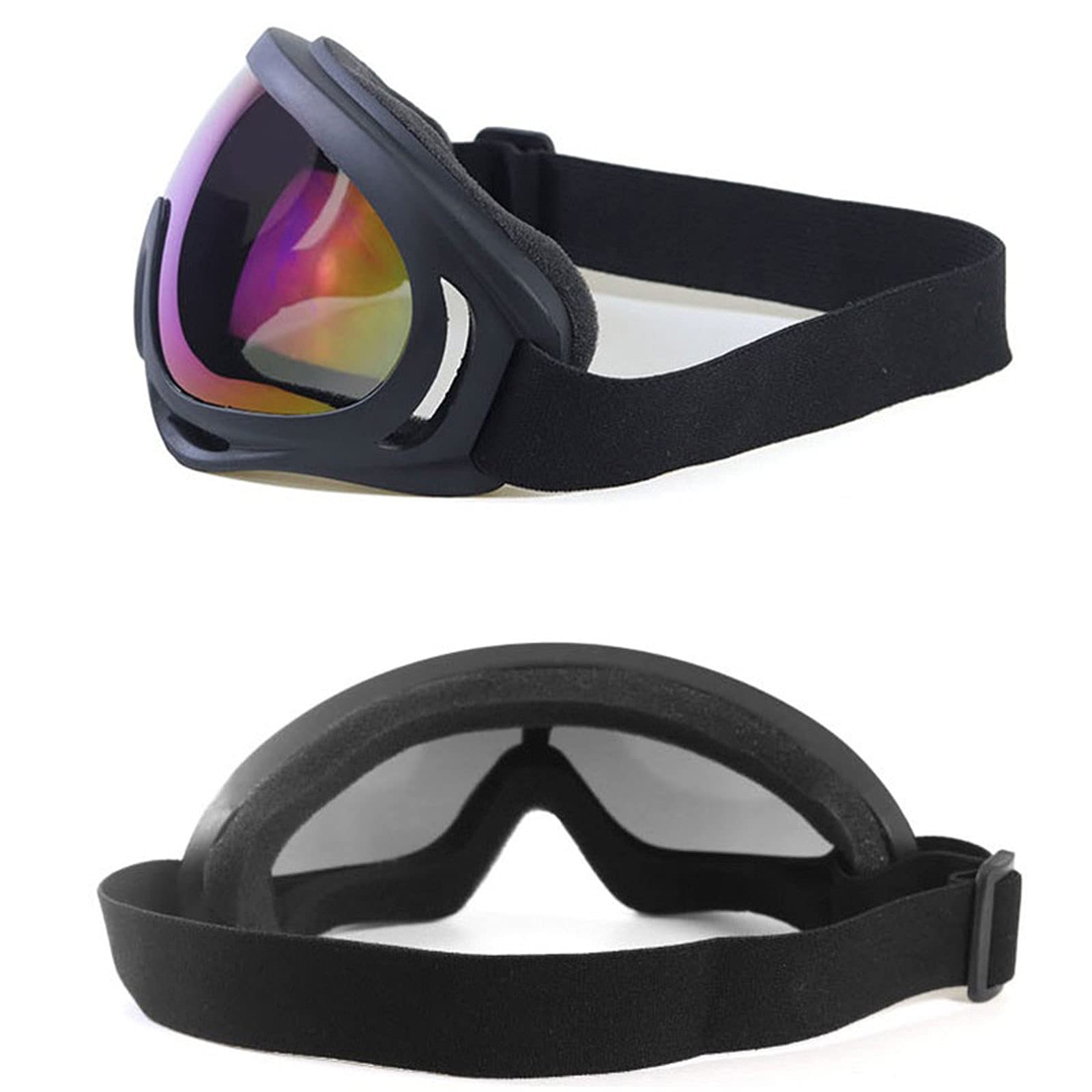 DieffematicHXJ Masque Ski Lunettes de protection contre route lunettes de ski lunettes de ski lunettes de protection hommes et femmes (Color : B)