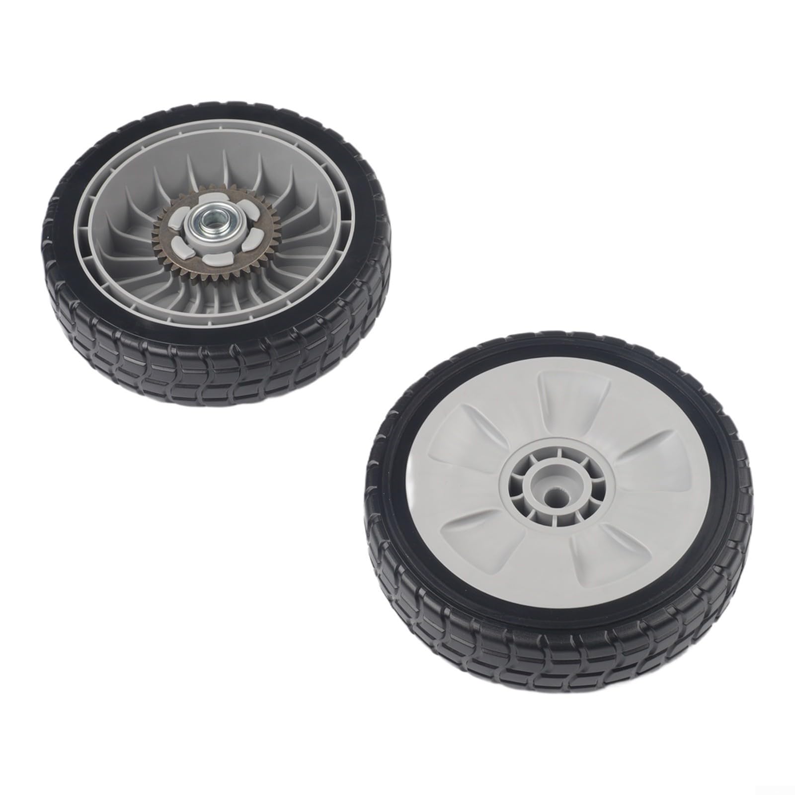 Juego de ruedas para cortacésped y engranaje de transmisión para Honda HRR216 HRS216 HRT216 con tamaño de neumático eficiente y componentes de transmisión fiables (2 piezas delanteras y traseras)