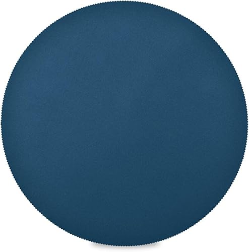 Miniatura 8 de Manteles individuales de conejo blanco y negro, almohadillas resistentes al calor para mesa de comedor, manteles individuales circulares lavables,