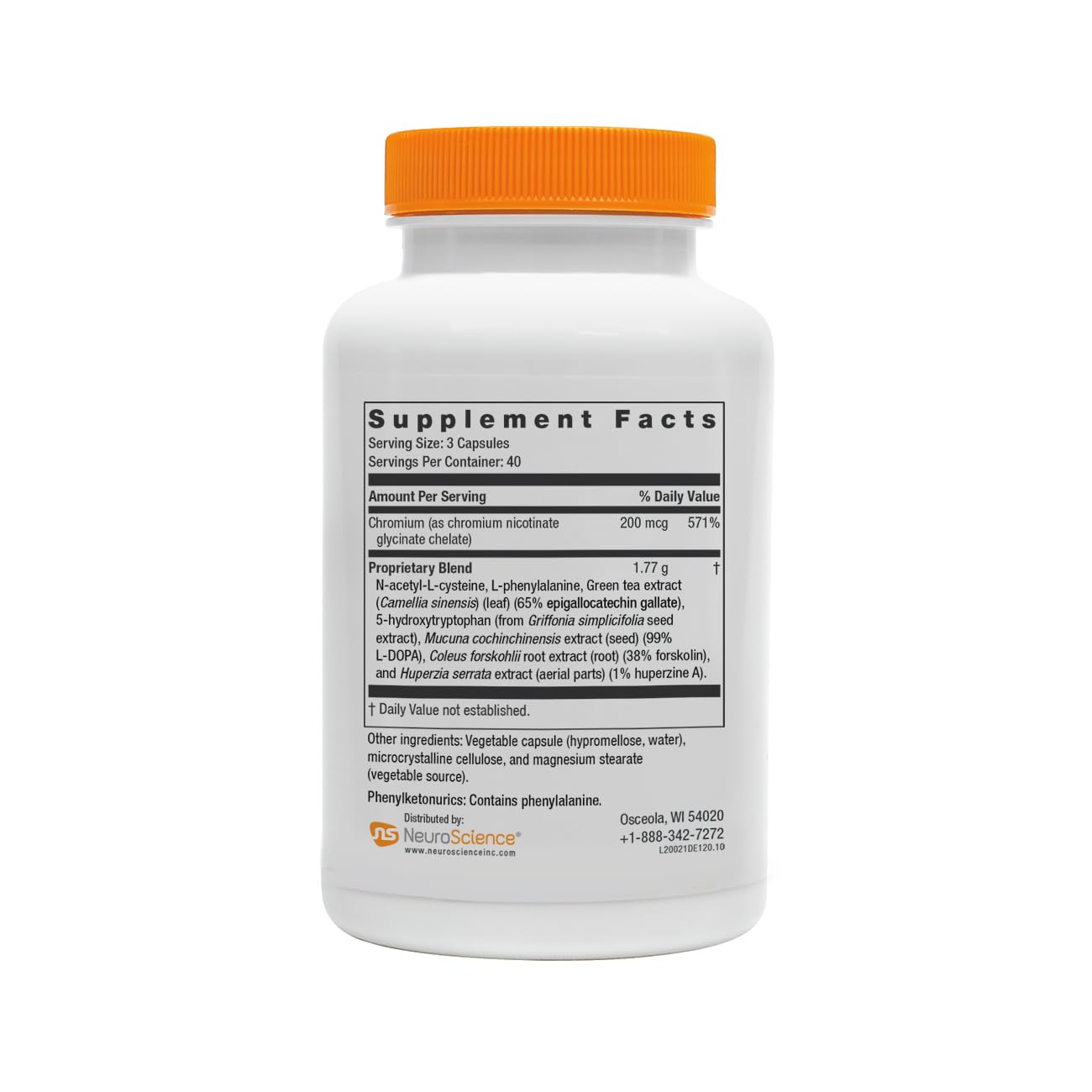 Neuroscience Daxitrol Essential Appetite Suppressant Supplement, 120 ct — Amazon image 2