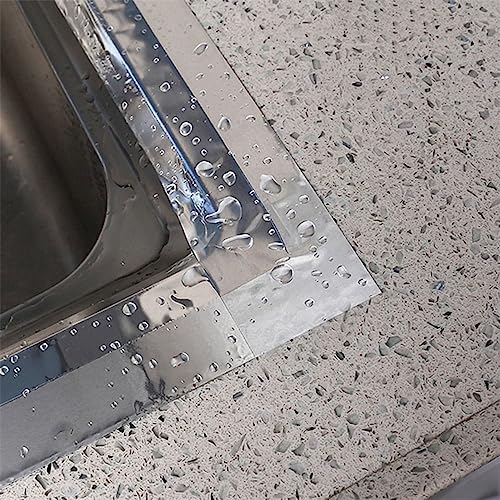 Image of Leadigol Sink Sticker Aluminum Foil Tape Heat Insulation Stove Toilet Gap Bathroom Kitchen Accessories