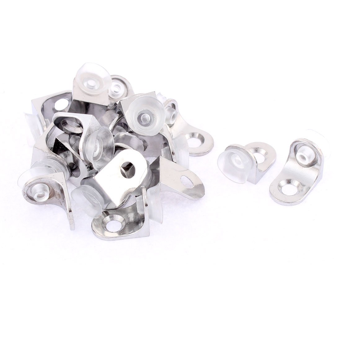 Uxcell Silver Sourcingmap Suction Cup Base Glass Shelf Support Brackets Holder 20Pcs W Screws
