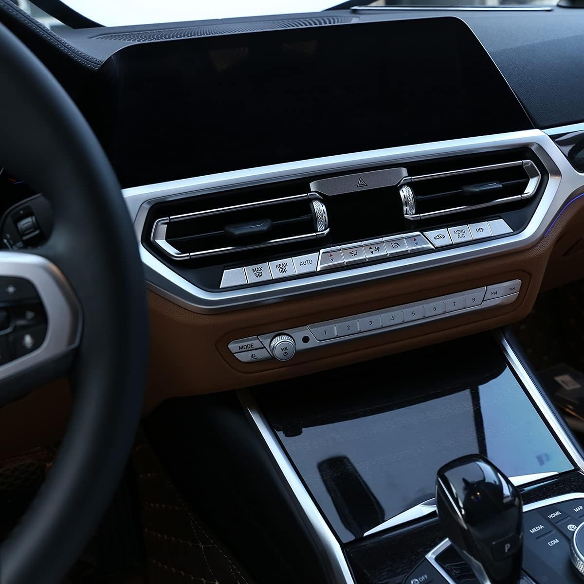 Car Air Conditioning Dash Button Sticker for BMW Z4 G29 2019 2020,Radio Dash Buttons Decal Replacement Stickers Auto Interior Accessories