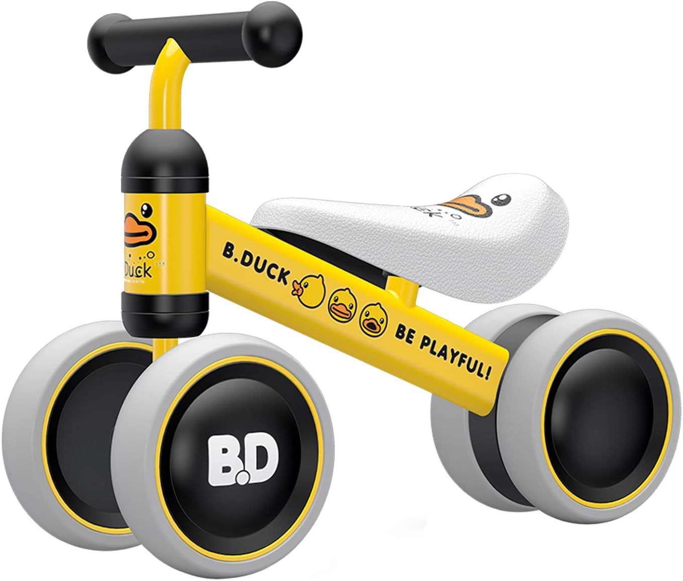 XIAPIA Baby Balance Bike Toddler Tricycle Bike No Pedals 10-24 Months Ride-on Toys Gifts Indoor Outdoor for One Year Old Boys Girls First Birthday Thanksgiving Christmas (Yellow Duck)