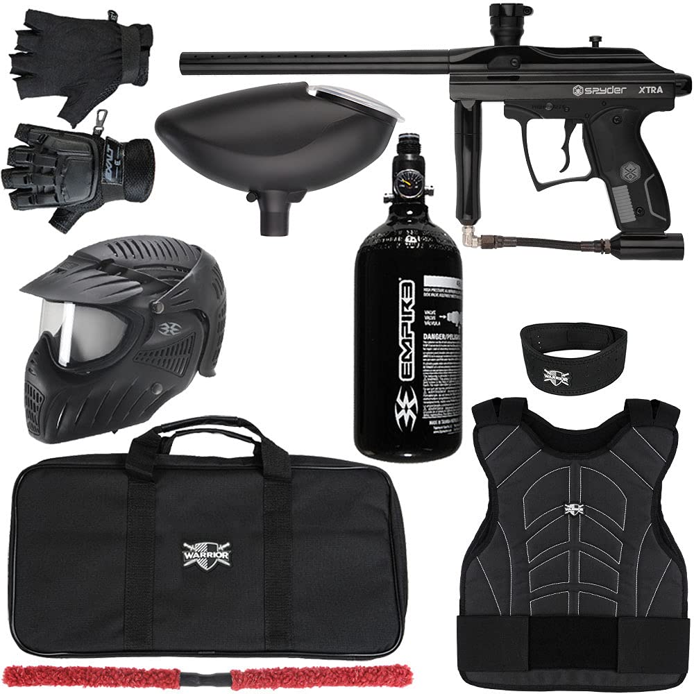 Action Village Kingman Spyder Xtra Level 2 Protector Paintball Gun Package Kit