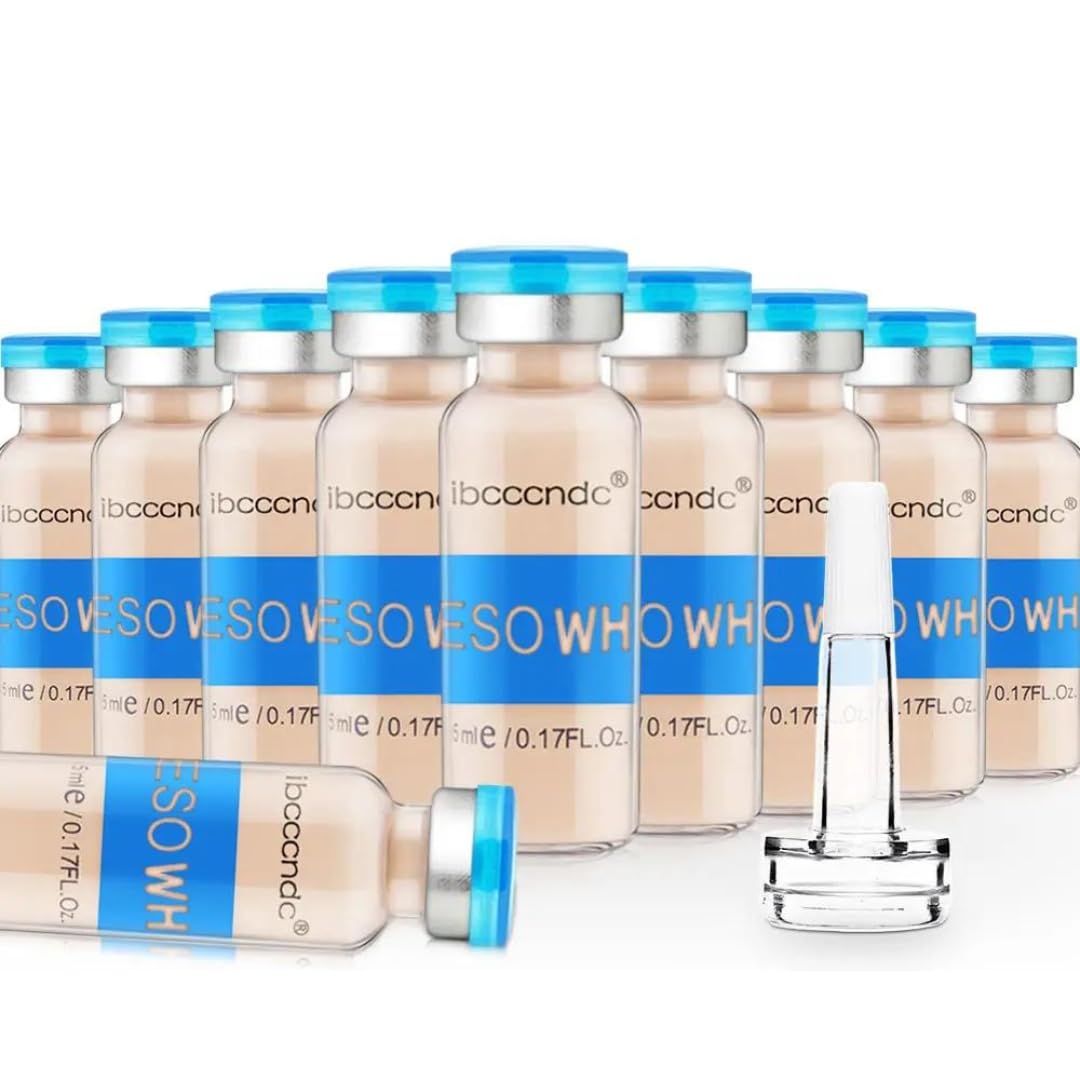 Meso White BB Glow Starter Kit (10x5ml), BB Glow Pigment Kit Nourishing Ampoule Serum Starter Kits for Skin Care Treatment, Anti-Aging Natural Nude Make Up Even Skin Tone Essence Glows