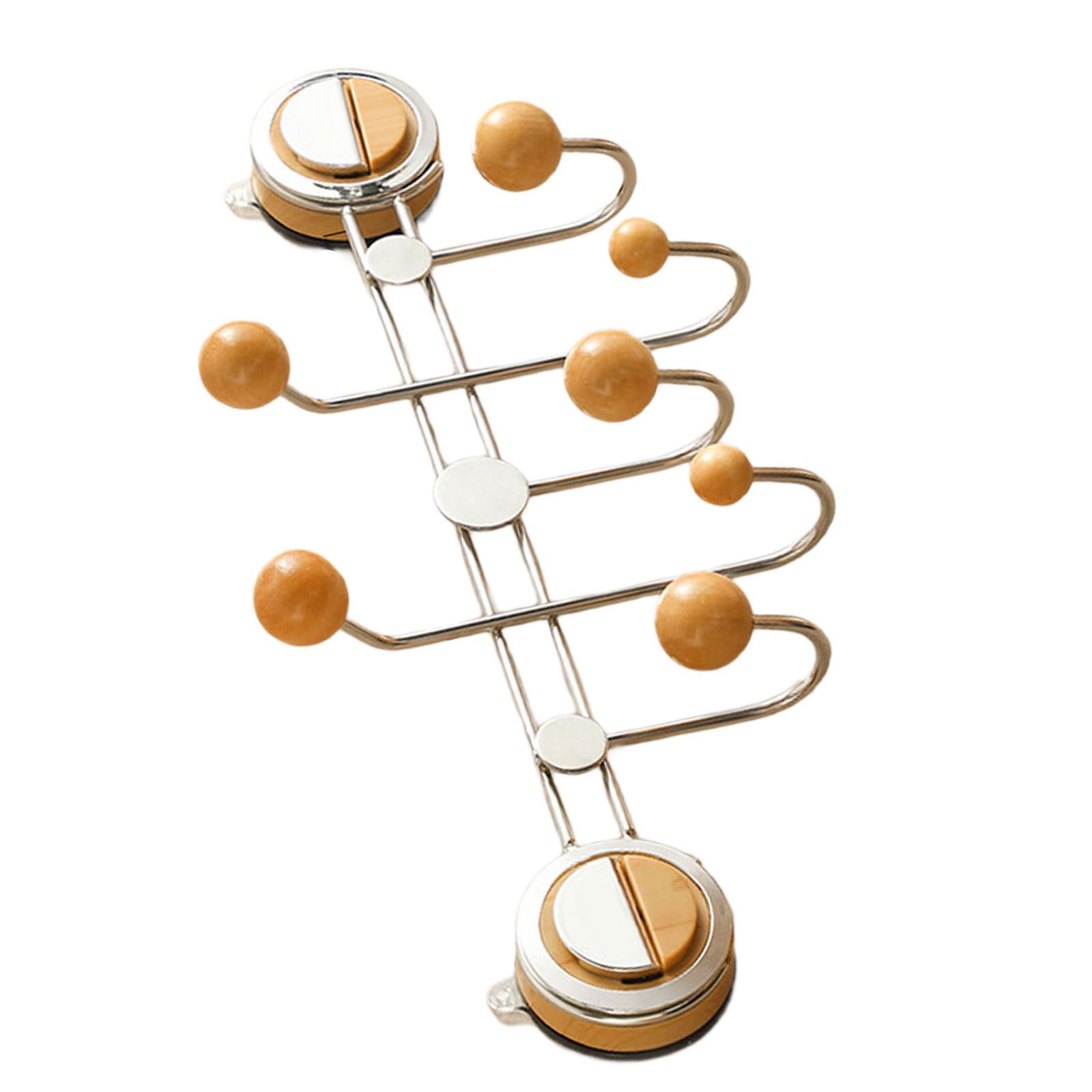 Nucelit Strong Load Capacity Clothes Hanger Bathroom Coat Hat Hook Space Saving Suction Cup Storage Rack Bedroom Accessories Industrial Suction Vacuum Storage Rack