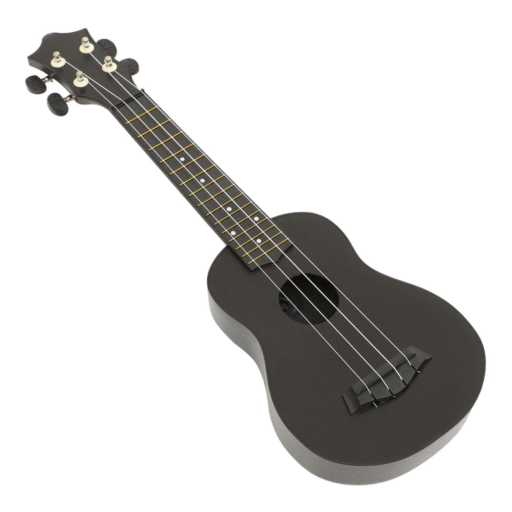 Ukulele Soprano in Legno Nero per Principianti Chitarra Acustica Corde Strumento Resistente e Facile da Accordare Regalo Educativo per Ragazzi e Ragazze