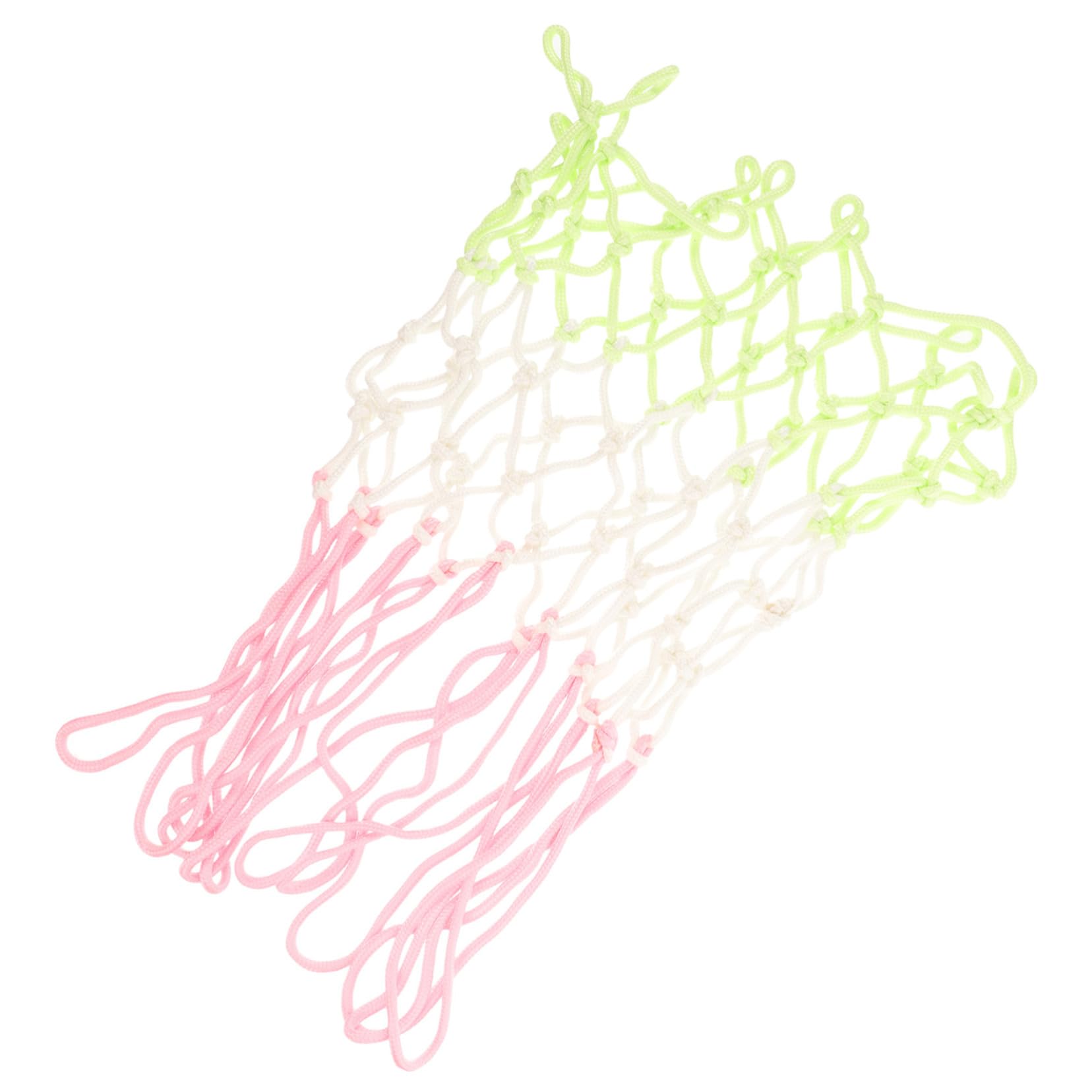 ibasenice 4pcs Glow The Dark Basketball Hoop Net Durable Replacement Basketball Net for Outdoor Use Weather Resistant Tangle Design for Parks Courts