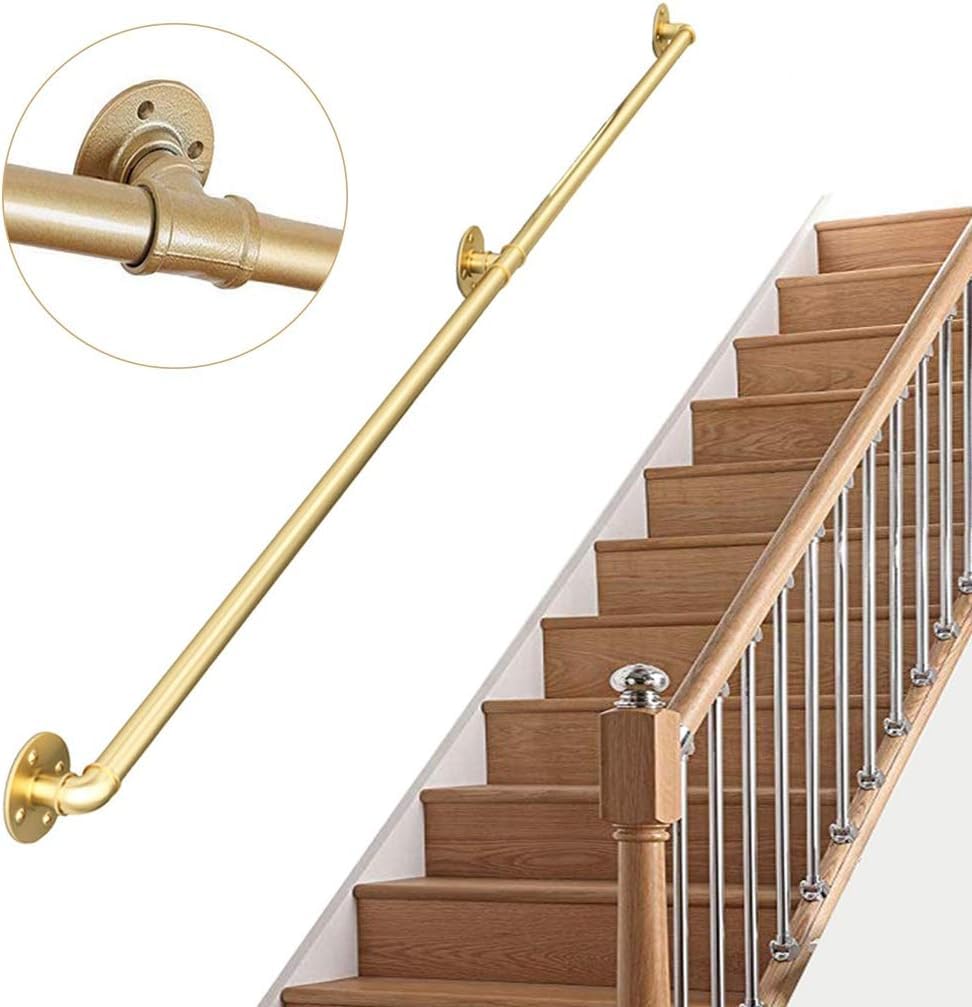 Rampe d'escalier en fer forgé pour personnes âgées et PMR, kit complet