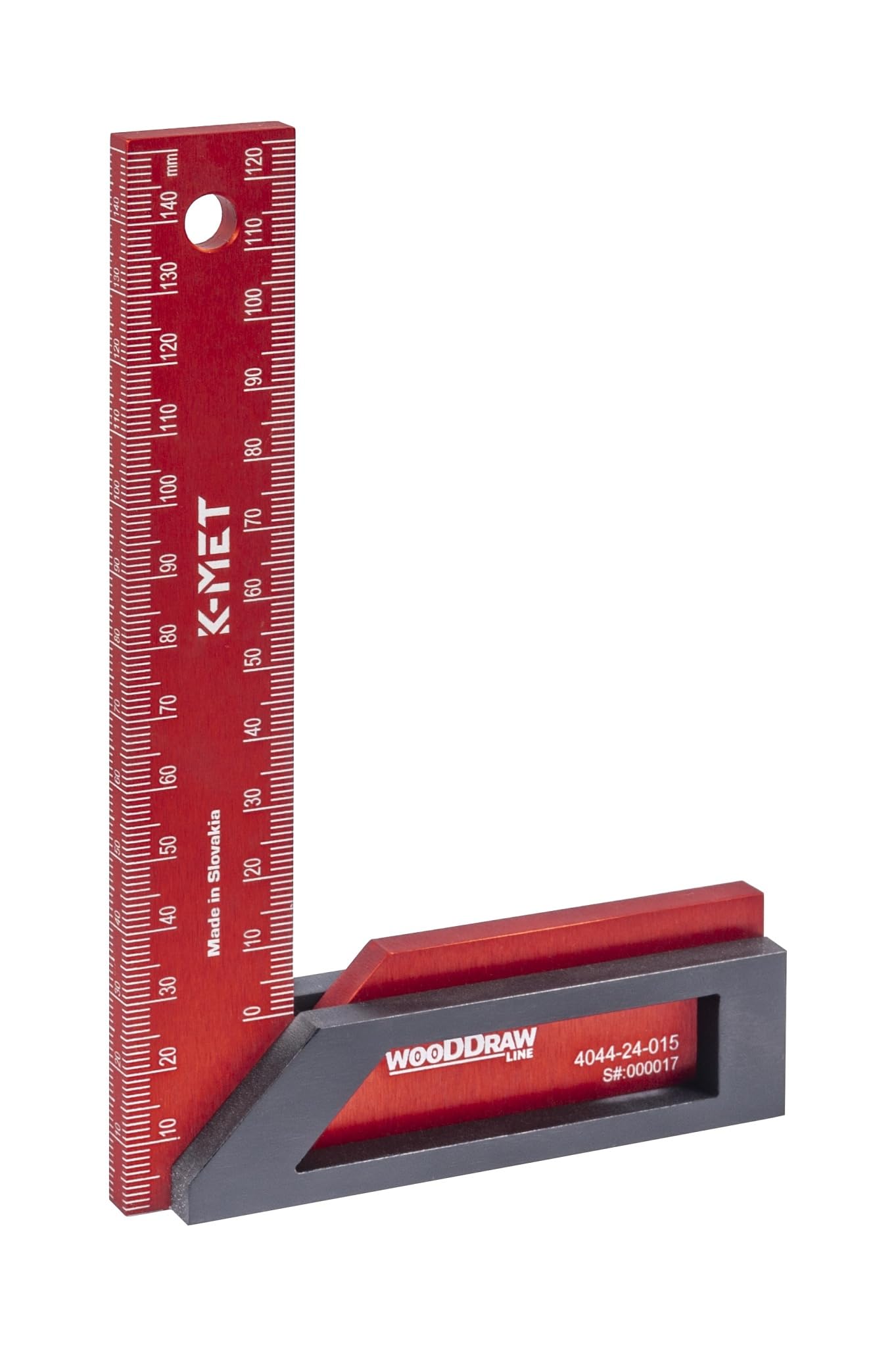 K-MET WooDDraw - Squadra da falegname, 150 x 100 mm