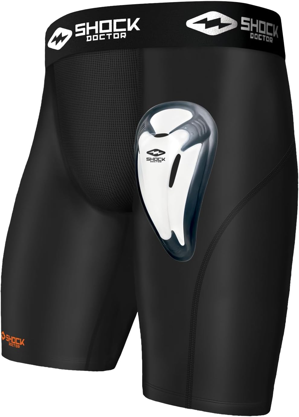 Mens Power Compression Protective Shorts with Cup Pocket