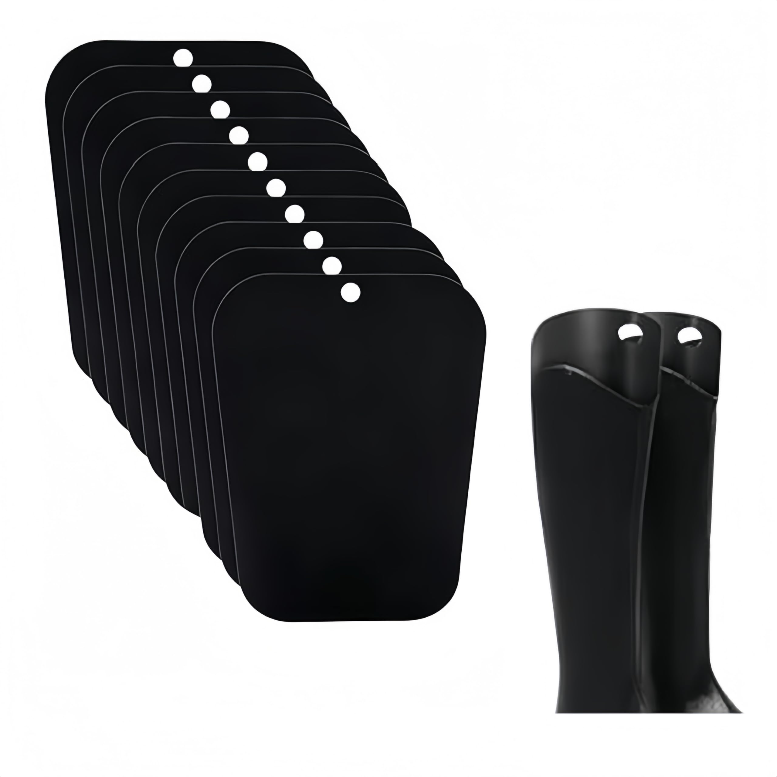 10 insertos en forma de botas, insertos moldeadores de botas de 30,5 cm, color negro, soporte de plástico para botas de plástico, soporte alto para botas y botas, Negro , 10in