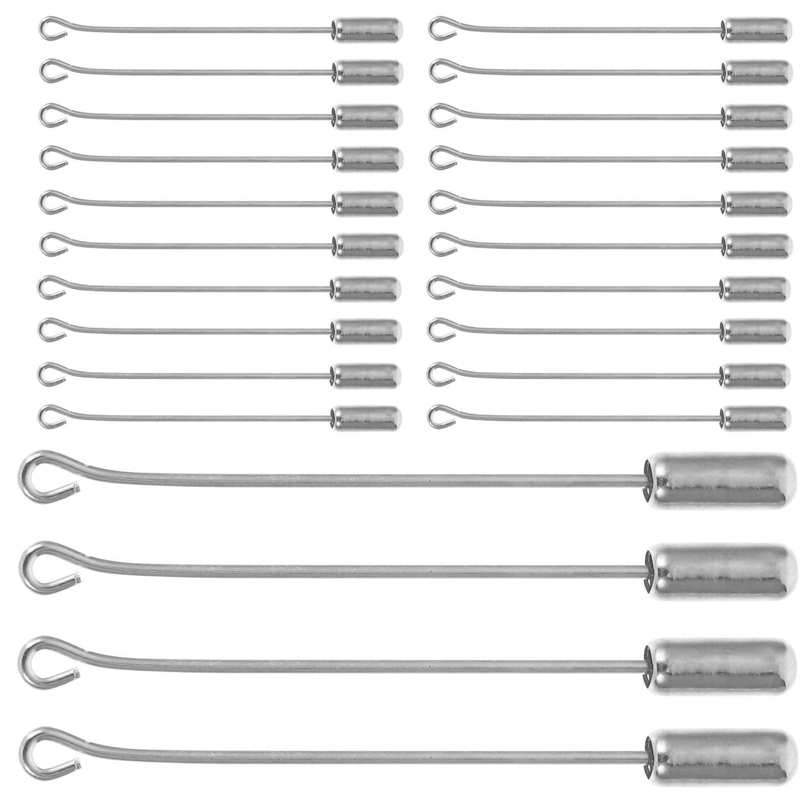 SEWACC 400 Unidades Broches para Manualidades en Acero Inoxidable Plata, Imperdibles Pequeños de 5cm para Joyería y Costura, Accesorios de Moda para Ropa y Trajes