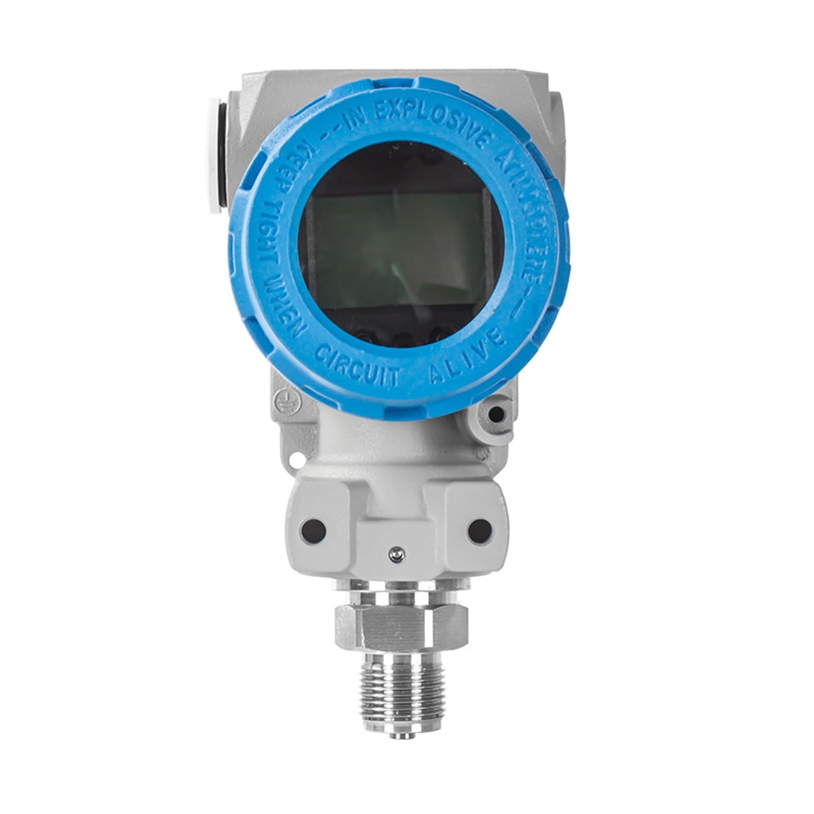 Sensor de presión Absoluta de 0-600bar, 4-20mA, RS485, Sensor de presión de tubería hidráulica, transmisor de presión de Aire y líquido(0-30Bar,4-20mA Output LCD)