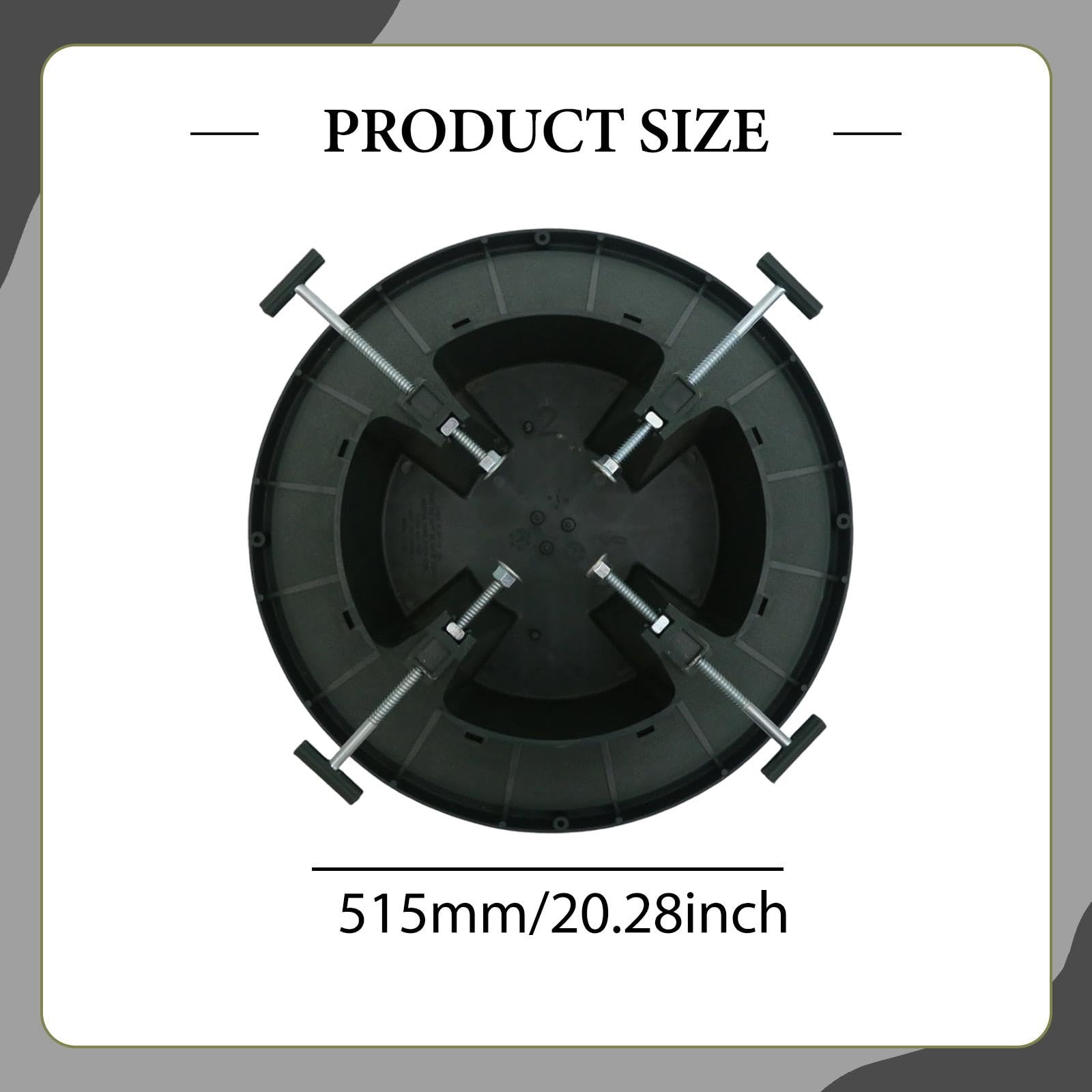 TISHITA Support de Sapin de Noël Support Arbre de Noël Socle Robuste Pied Stable Réservoir d'eau Matériau PP Adapté Aux Familles Décoration Saisonnière, L