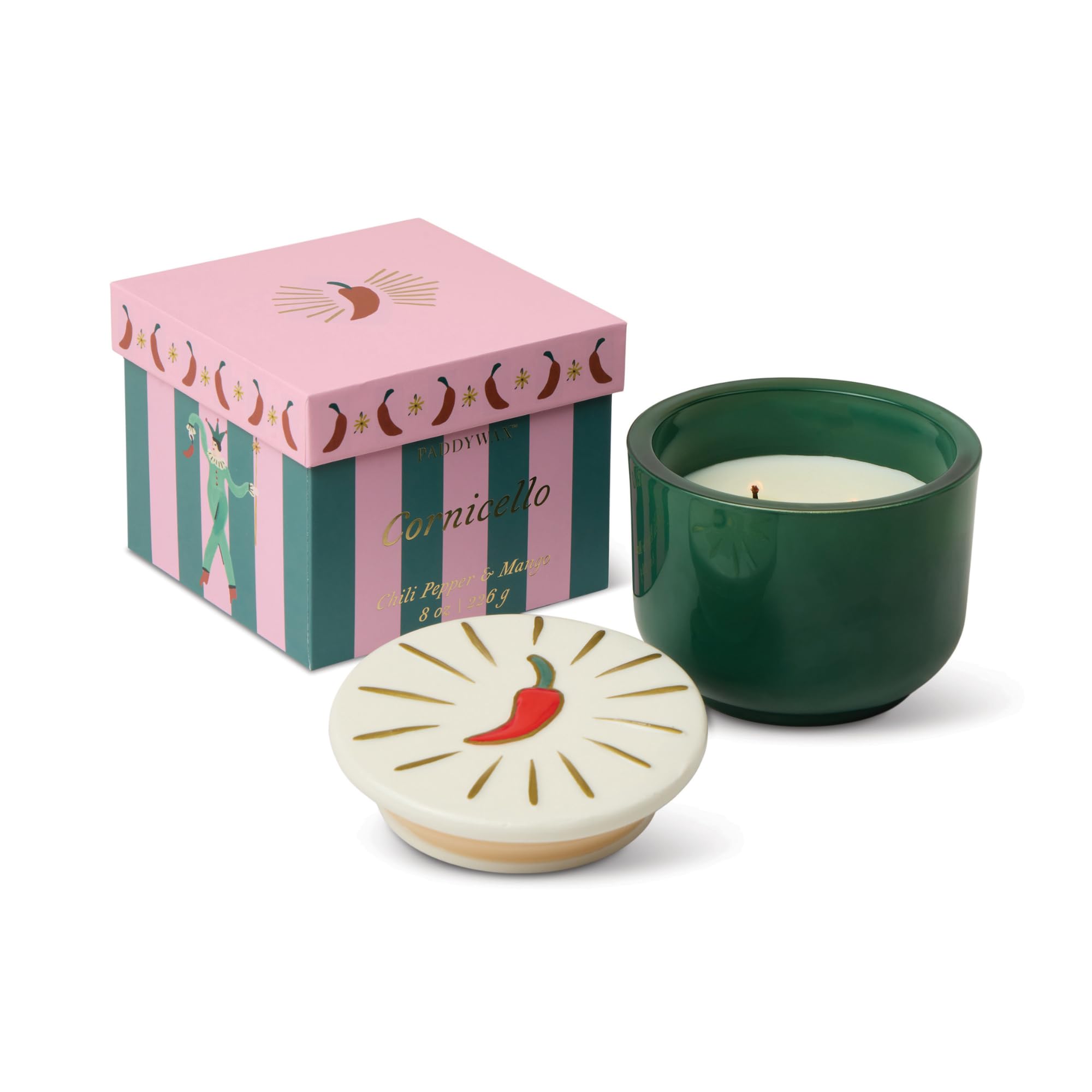 Paddywax Charmed Range Glass Candle - Chilli Pepper & Mango