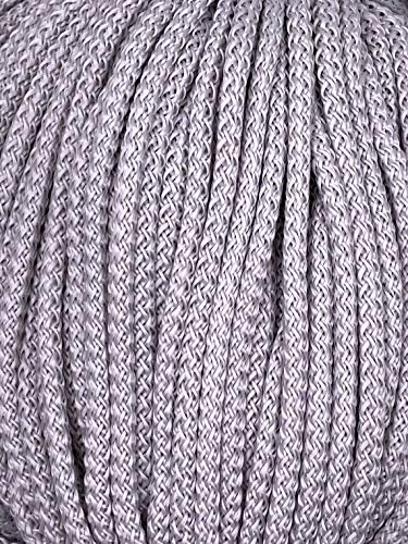 Kordel 5 mm Schnur Turnbeutel Synthetik (Hellgrau, 5m)