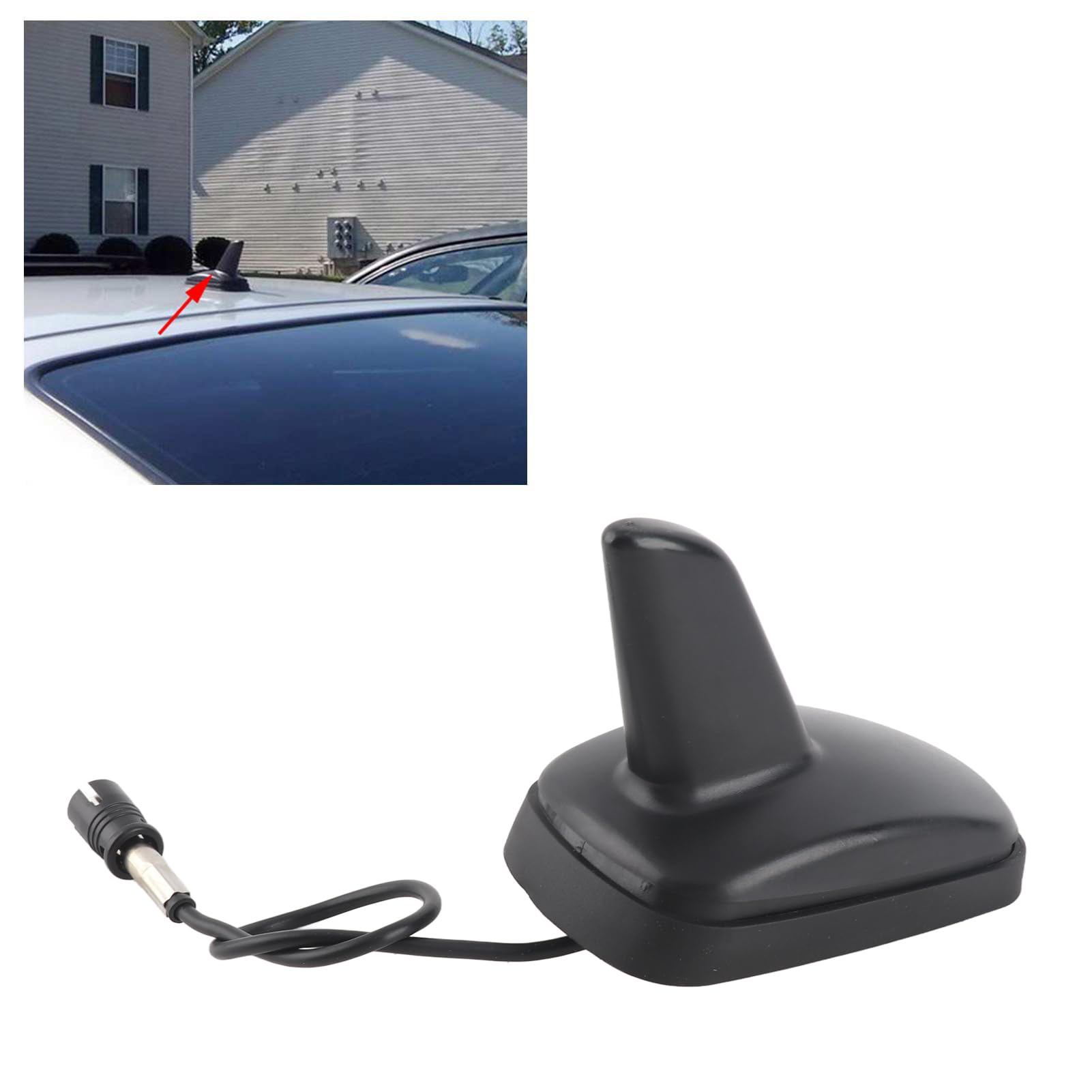 Universal Car Shark Fin Antenna - ABS Carbon Fiber Style For Kia Sorento & Most Vehicles 2015-2019
