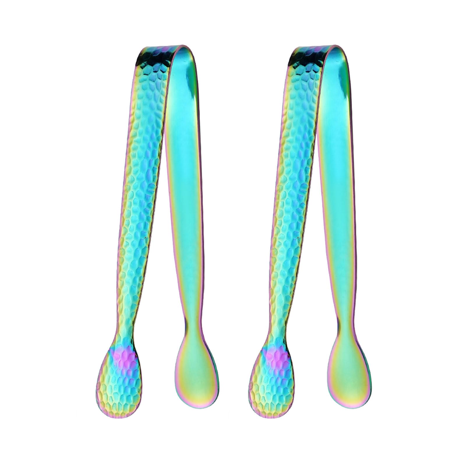 Tsophreniq Of 2 Versatilitys Stainless Steel Ice Tongs for Ice Food Serving At Various Party Occasion Small Appetizer Tongs Sugar