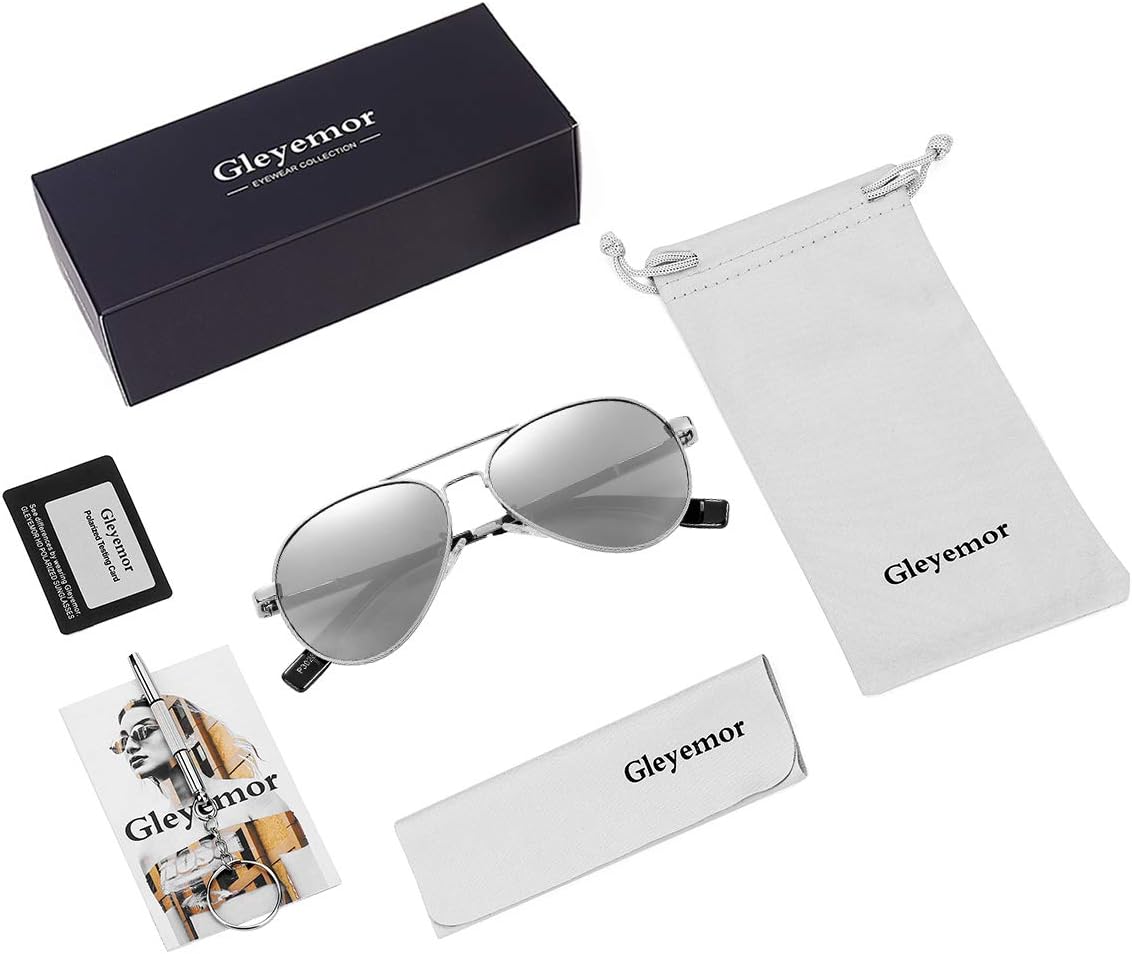 Kids Polarized Aviator Sunglasses for Little Girls Boys Juniors Teenagers, Two Sizes 50MM 52MM - Image 7