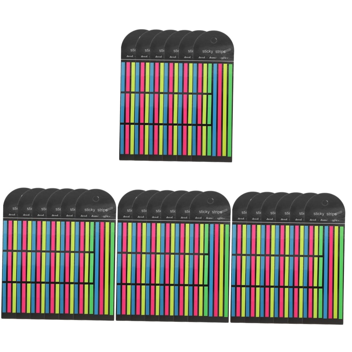 DOITOOL 4 Set Strisce Evidenziatore Fluorescenti Per Annotare Libri Colorati Rimovibili Per Set Per Scuola E Ufficio 6 Pezzi * 4