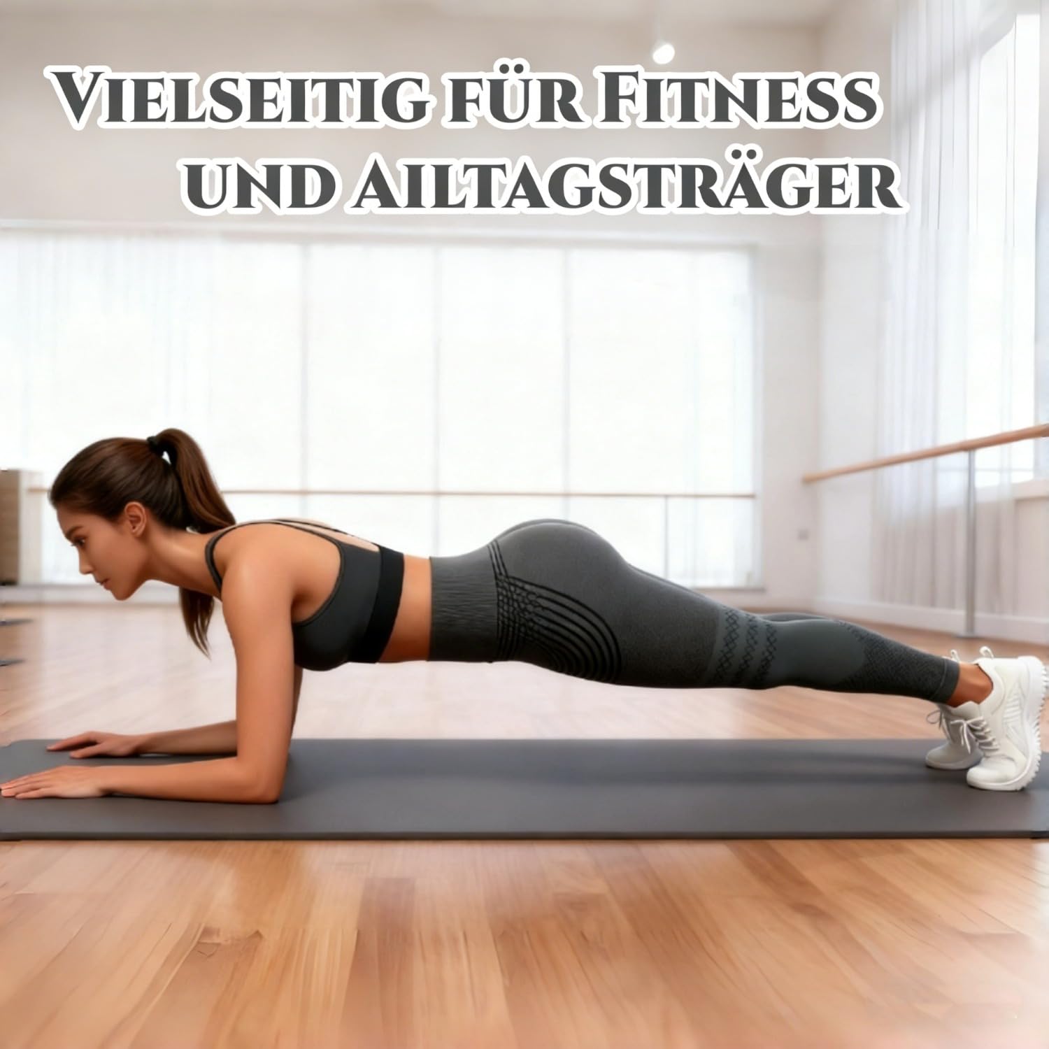 3D Kompressionsleggings Damen Anti Cellulite, High Waist Push Up Leggings für Frauen, Kompression Cellulite Leggings für Yoga Fitness Gym, Blickdichte Lange Sporthose