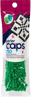Perler 80-16097 - Cuentas de fusible de tapa sólida, 750 unidades, color verde trébol