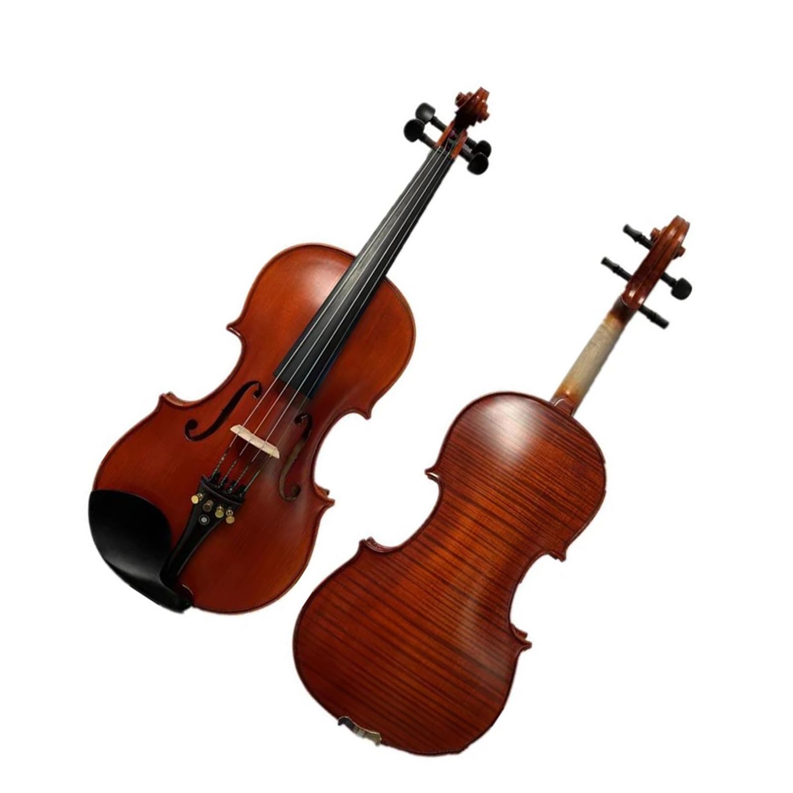Instrumento Profesional Violín 4/4 Fondo Flameado Accesorios De Ébano Instrumento De Violín