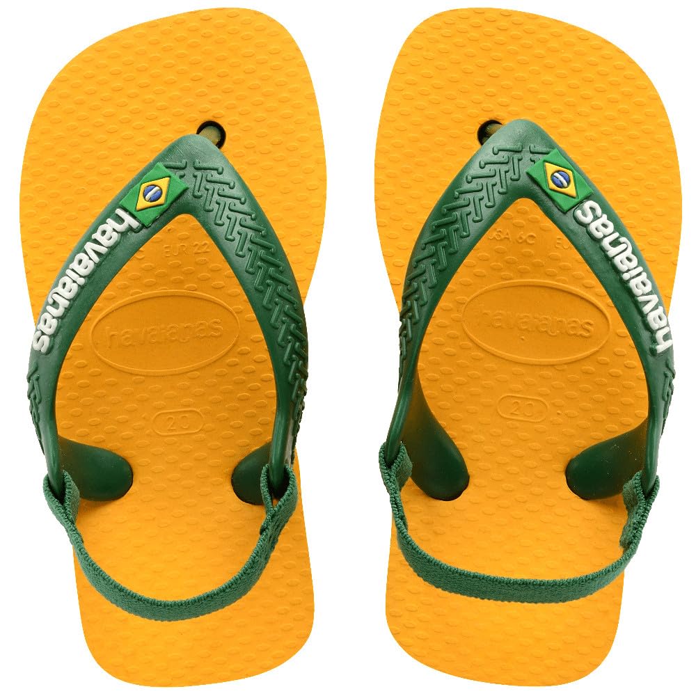 Havaianas Baby Brasil Logo II, Infradito Unisex-Bimbi 0-24
