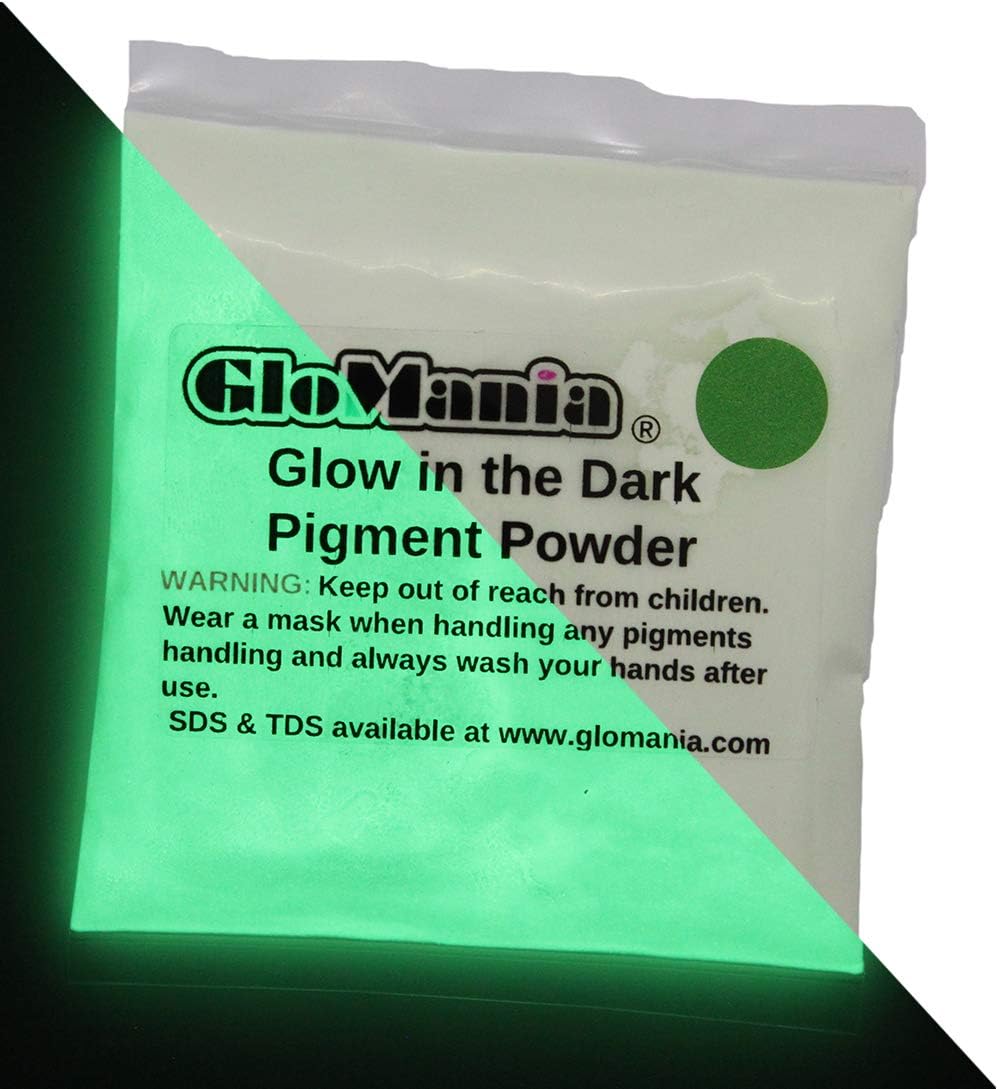 Glow in The Dark Pigment Powder Day Invisible White Neutral Day Colored Phosphorescent Resin Craft Paint Additive Sets (4 Color Invisible Set, 1oz)