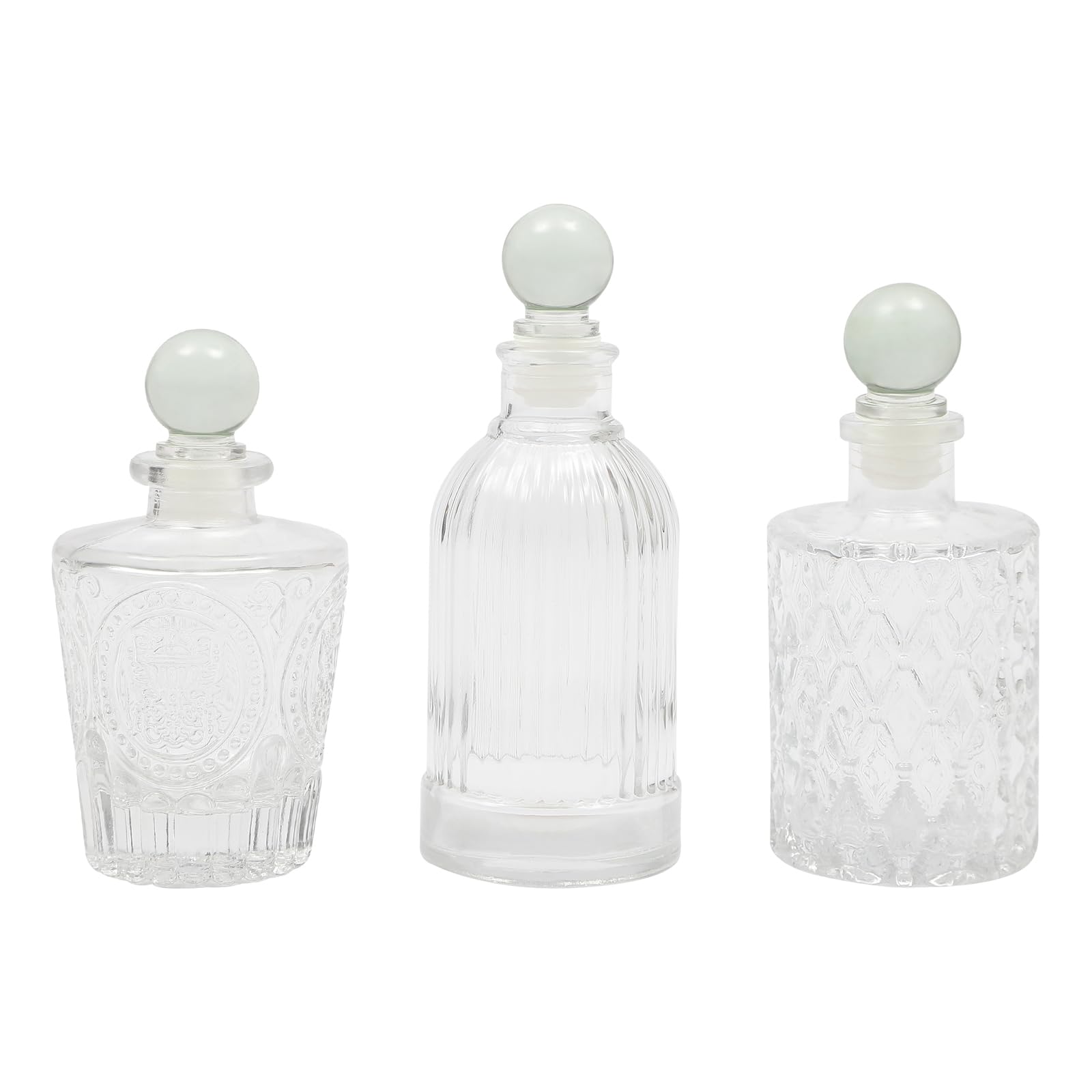 Qopomesr Vintage Glass Syrup and Bitters Bottle Set for Cocktail Bar or Kitchen – Dispenser for Syrups, Bitters, or Liquids – Classic Design for Bartenders and Home Use