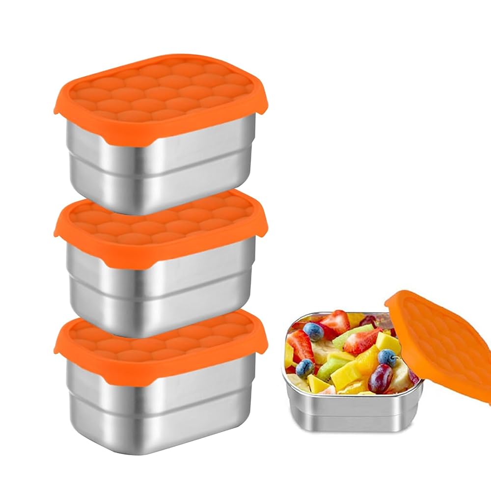 Everusely - Stainless Steel Food Containers - 3 Pack