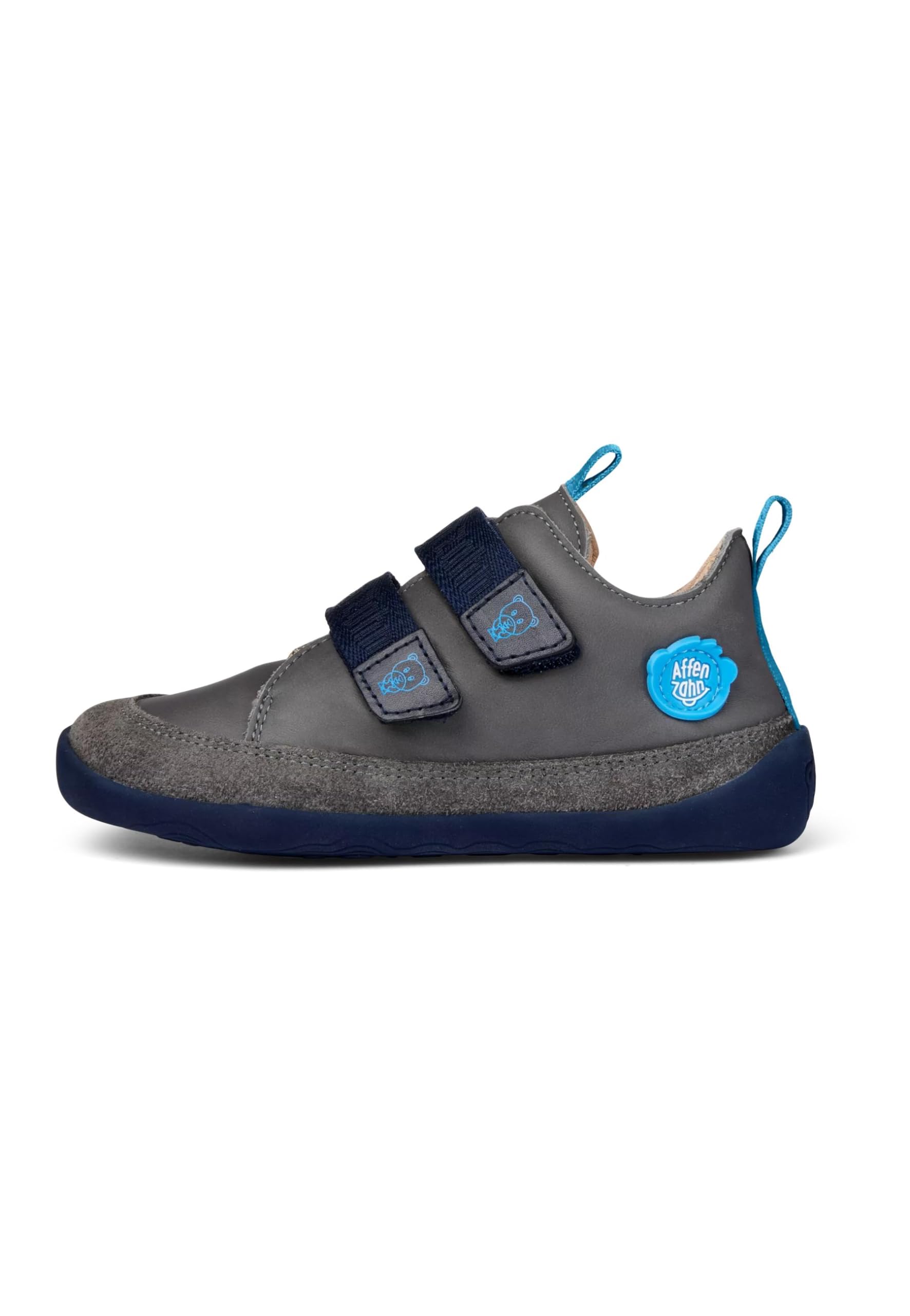 Affenzahn Halbschuh Leder Buddy Bär - Grau 21