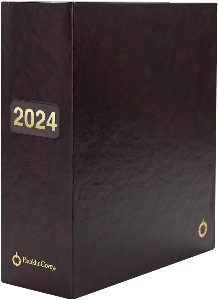 FranklinCovey - Storage Binder for FranklinCovey Planners | Protect Past and Future Planner Pages (Classic, Burgundy)