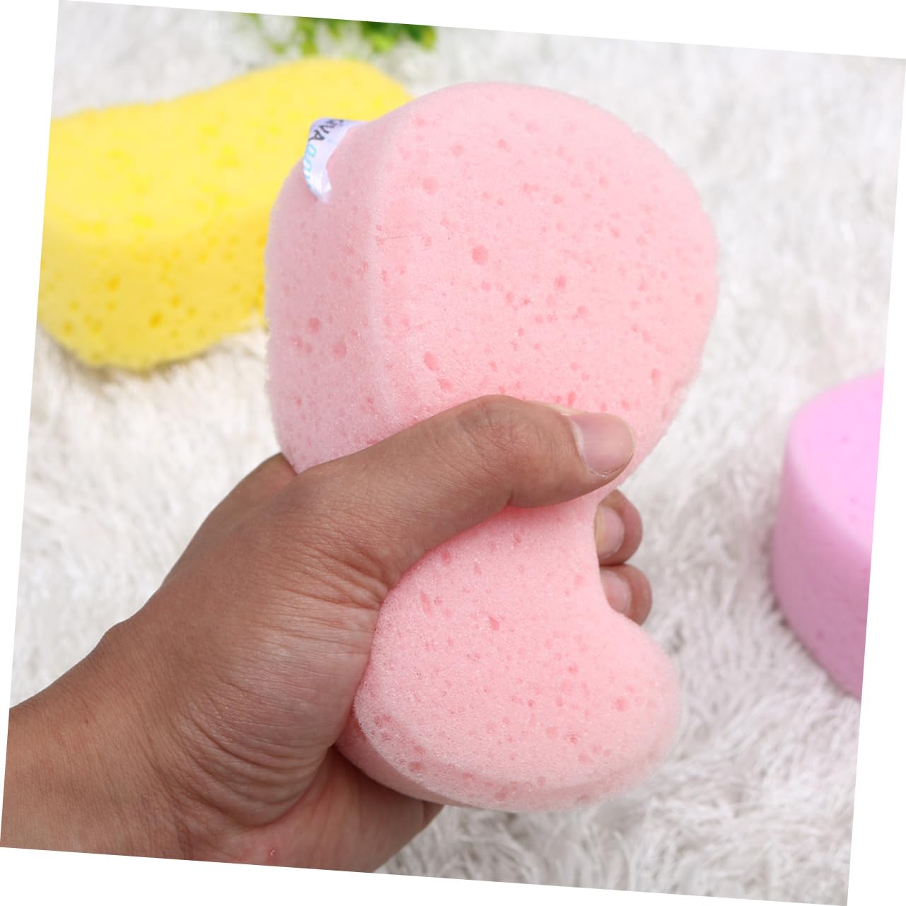 minkissy Stk Körperwaschschwamm Luffa natürlicher Badeschwamm beruhigender Körperschwamm s Schwämme Gittergewebe Wäscher Artefakt beim Reiben des Rückens Fräulein Zubehör