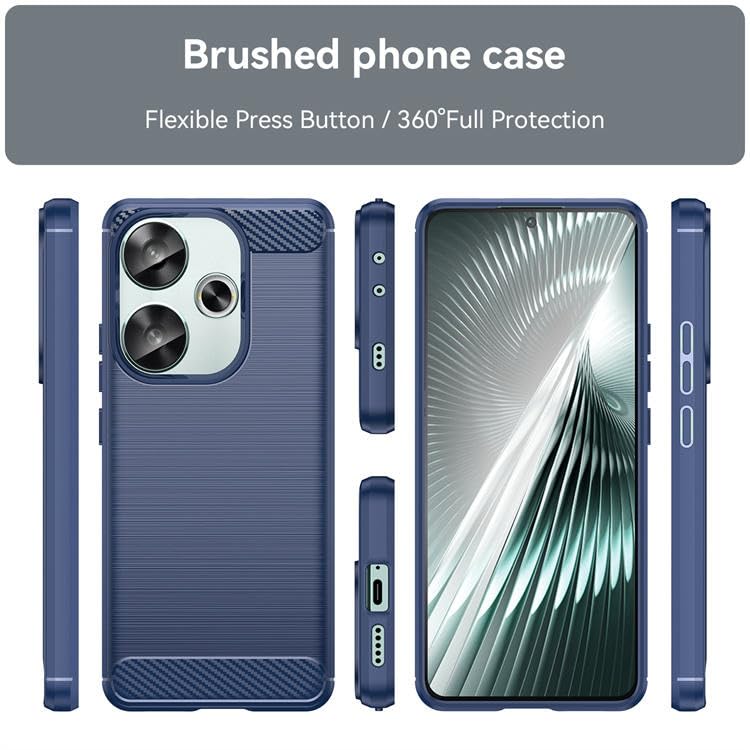 Image of Basic Case for Poco F6 (Carbon Fibre Blue)