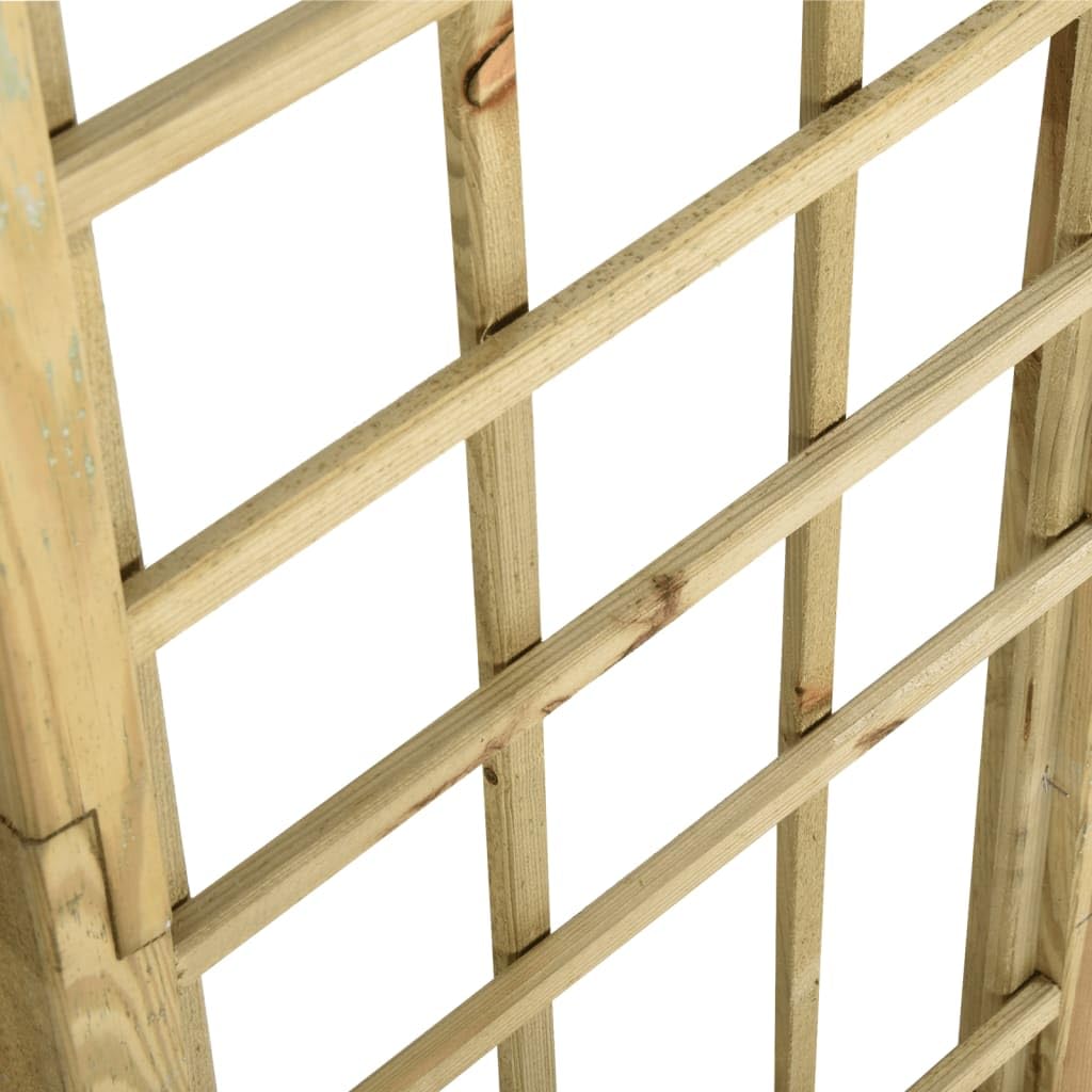 vidaXL Arche avec Treillis Bois de pin Vert imprégné