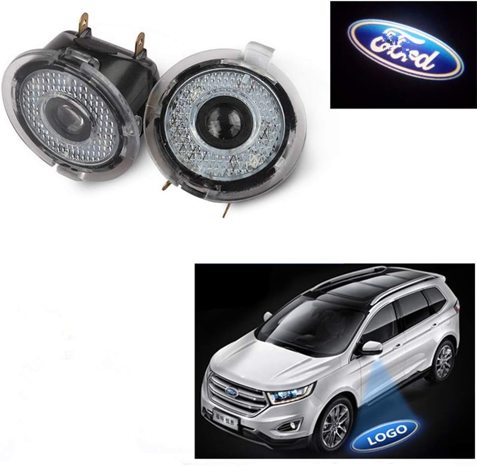 OTnHaee LED Logo Puddle Lights Under Side Rear View Mirror Puddle and Projection Ghost Shadow for Ford Edge Mondeo Taurus Explorer Everest Special