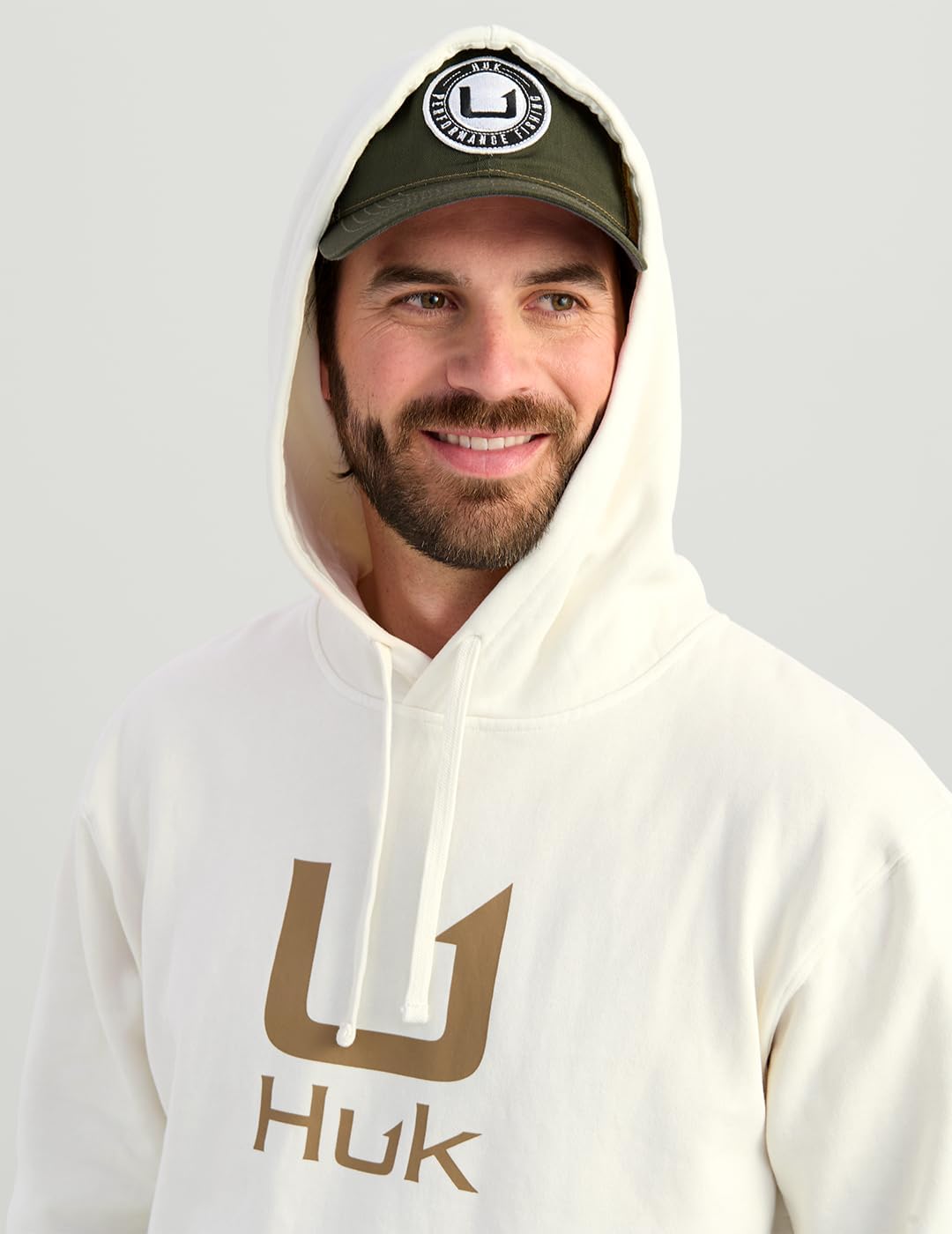 HUK mens Cotton Fleece Hoodie, Soft, Warm, Comfortable Hooded Sweatshirt Pullover for Men - Image 4