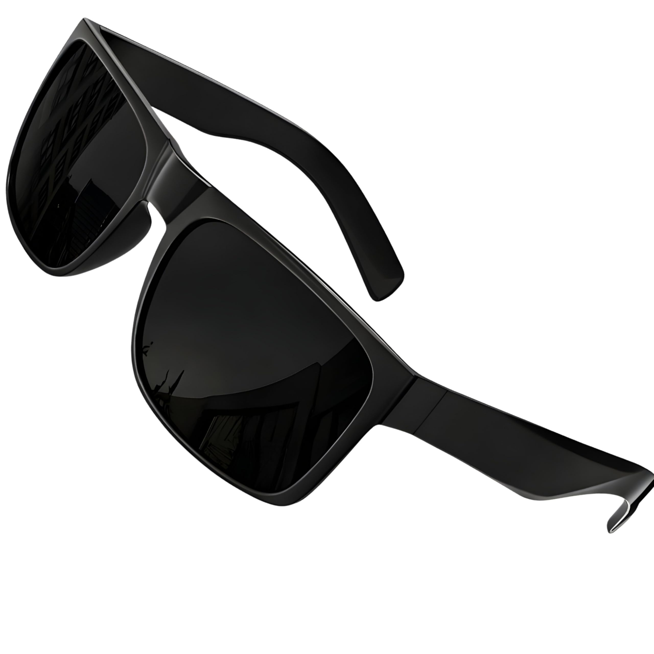 2 Pack Mens Oversized Sunglasses XL Big Head Fit, Extra Wide Frame Sunglasses for Men, XXL Large Wide Shades