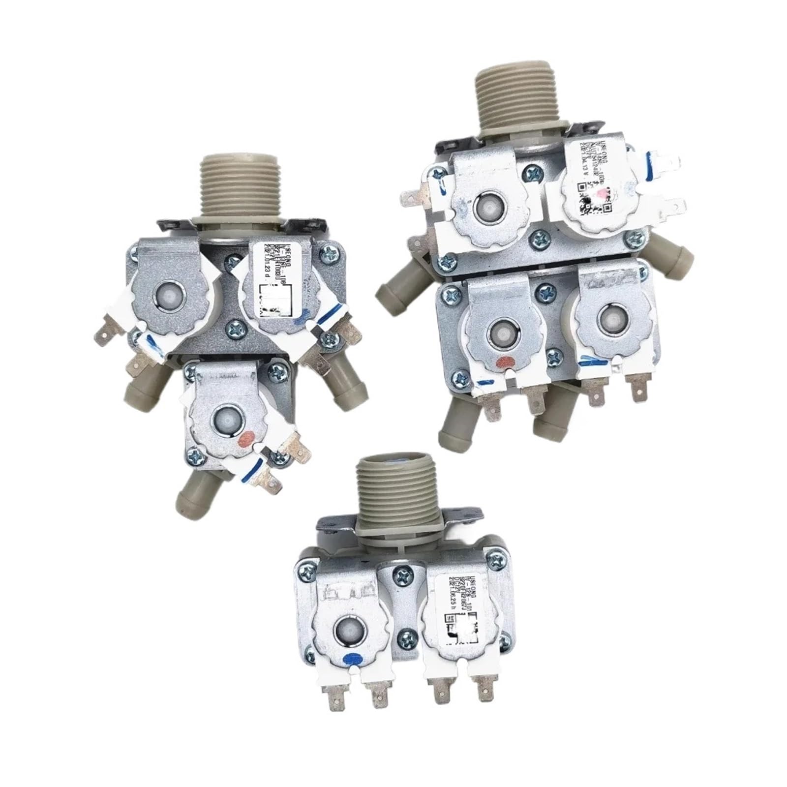 Válvula de entrada de lavadora válvulas solenoides DC12V, compatibles con LG, piezas de repuesto for lavadora de tambor(4water outlets)