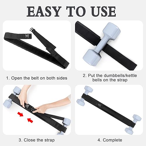 Miniatura 5 de Cinturón de empuje de cadera, cinturón de glúteos para uso de empuje de cadera con mancuernas, pesas rusas, platos, cinturón de ejercicio de cadera