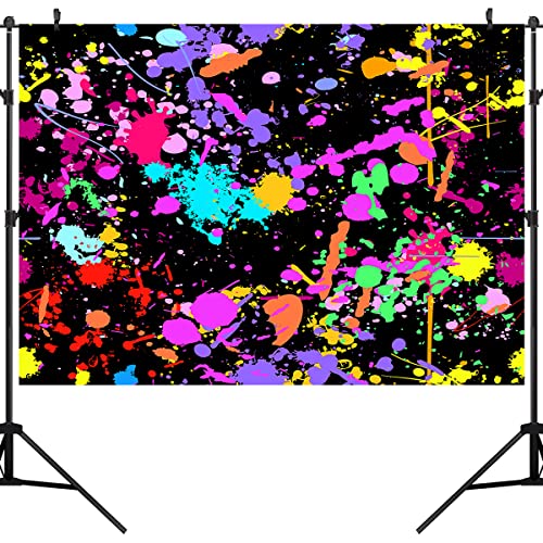 Fondo para fiesta 7x5 pies con diseño graffiti a color miniatura 5